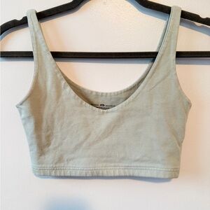 Brandy Melville Sage Scoop Neck Cropped Camisole